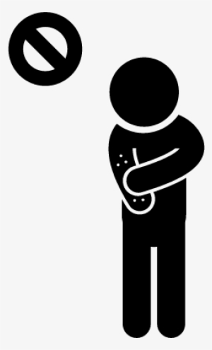 Sick People Not Allowed Vector - Sick Person Icon Png