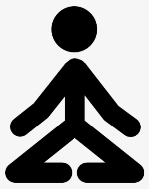 Stick Man In Yoga Position Vector - Transparent Stick Man Clipart