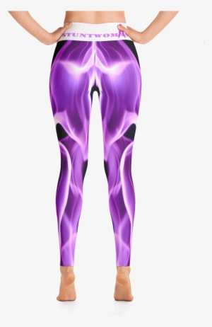 Purple Flame Yoga Leggings - Yoga Pants