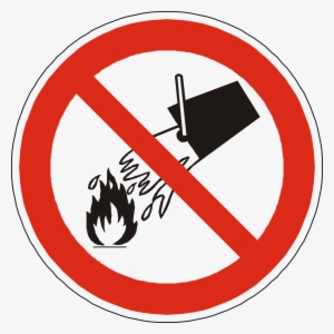 No Water On Allowed,sign,symbol, - No Water On Fire
