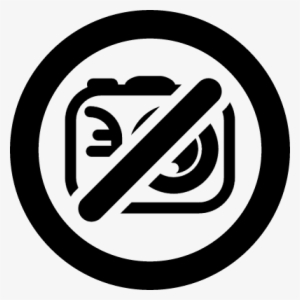 Photo Cameras Not Allowed Symbol Of Prohibition Vector - Icono Disco Vinilo Png