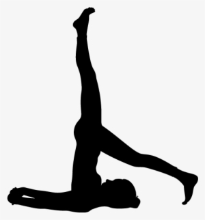 One Legged Supported Shoulder Stand Yoga Pose Sticker - Yoga