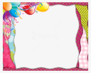 Free Png Pinkframe With Balloons Background Best Stock - Balloons Frames