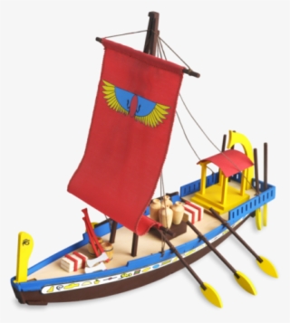 Cleopatra Egyptian Wooden Boat Model Kit -junior Collection, - Egyptian Boat Transparent