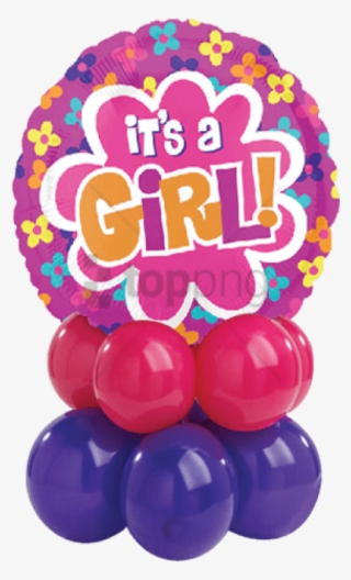 Free Png Pink Balloons Its A Girl Png Image With Transparent - Birthday Heart Balloon Png
