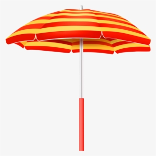Beach Umbrella Png Image With Transparent Background - Umbrella Striped Yellow And Red