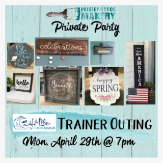 April 29th @ 7pm- Salt Life Trainer Outing - Poster