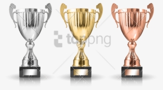 Free Png Gold Silver Bronze Trophy Png Png Image With - Gold And Silver Trophy