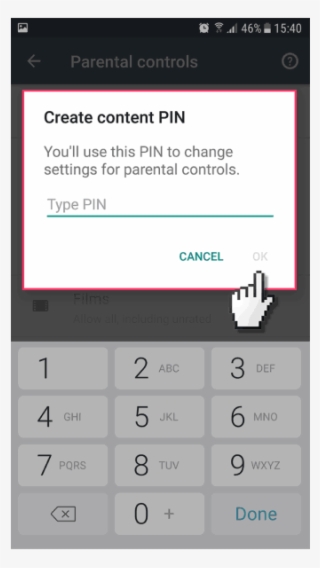 It Will Ask You To Create A 4 Digit Pin Which Will - Feature Phone