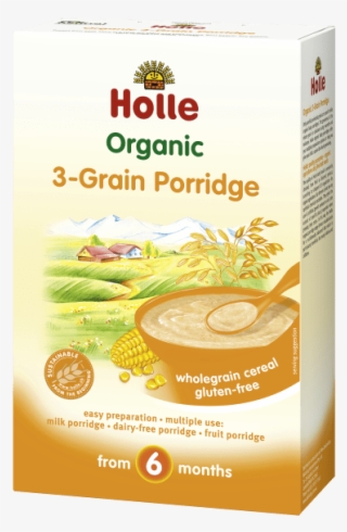 Holle Organic 3 Grain Porridge Wholegrain Cereal From - Holle Baby Cereal