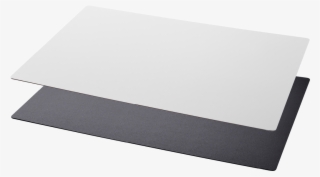 Two Rectangular Desk Pads, One White And One Black - Construction Paper