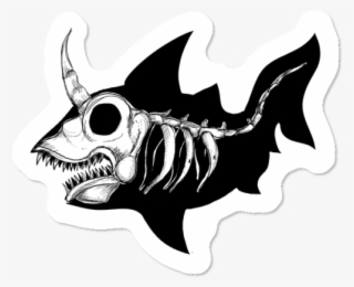 Unicorn Shark Skeleton $3 - Illustration
