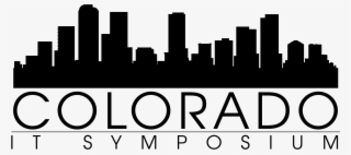 Colorado It Symposium - Silhouette Denver Skyline Art