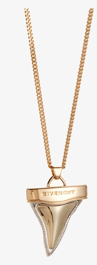 Givenchy Rose Gold & Palladium Mini Shark Tooth Pendant - Necklace
