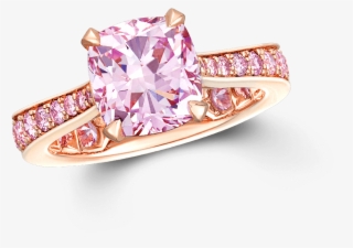 42 Cts Cushion Cut Pink Diamond Ring By Graff - Engagement Ring