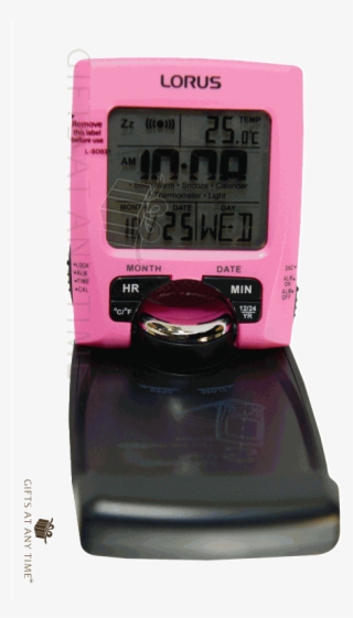 Lorus Travel Digital Lcd Alarm Clock Lhl031p - Electronics