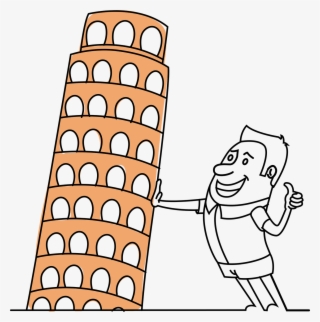 Pisa Tower Tourist Picture Png Image - Clipart Pisa Tower