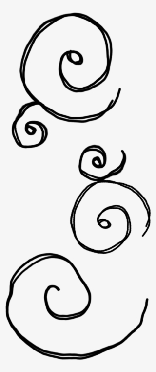 Marisa Lerin Hand Drawn Swirl Doodles Asset Black - Line Art
