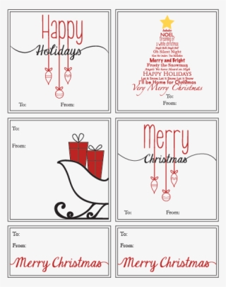 Christmas Gift Tags - Diagram