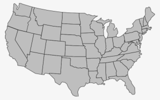 United States Of America Map Outline Gray Clip Art - Tate Martell Texas Tweet