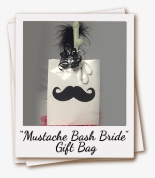 Mustache Bash Bride Gift Bag Set - Calligraphy