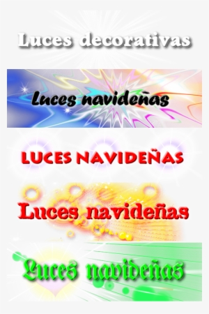 Luces Decorativas Navideñas [png] - Poster