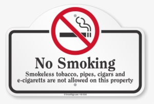 Dome Top Sign - Smoking Sign