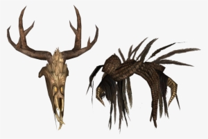 -forsworn Headdress & Armor Http - Skyrim Deer Mask