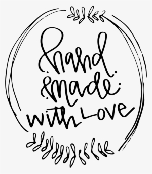 Handmade With Love Hand Lettered Cut File Picture Stock - Calligraphy