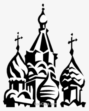 Russian Buildings Royalty Free Vector Clip Art Illustration - Russian Clip Art