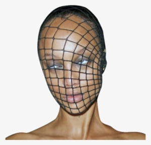 “tyra Banks Fishnet Mask, Tyra Banks French Vogue Face - Tyra Banks Fishnet Mask