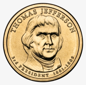 Thomas Jefferson Presidential $1 Coin Obverse - Thomas Jefferson