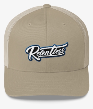relentless script trucker cap - baseball cap
