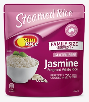 2 Serves Sunrice Microwave Fragrant Jasmine Rice Family - Sunrice