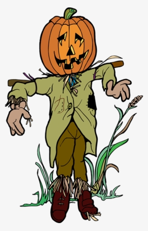 Creepy Clipart At Getdrawings - Pumpkin Scarecrow Clip Art