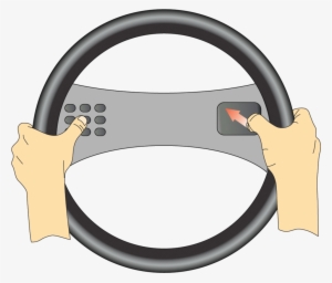 Thumb Gestures With Mode Selection On Steering Wheel - Hands On Steering Wheel Png