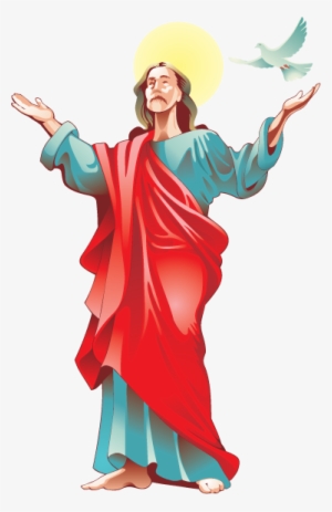 Jesus Christ With Dove Sticker - Jesus