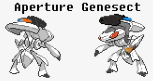 Aperture Genesect Pokemon Black & White Cartoon Mammal - Goto80