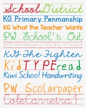 Favorite Free Fonts - Primary School Fonts