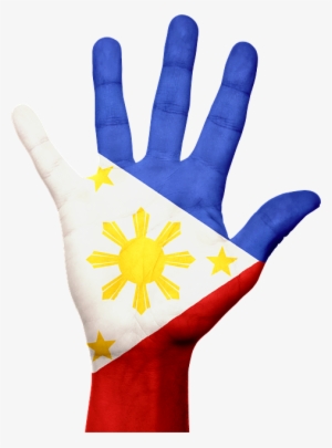 Philippines-handflag - Hand With Philippine Flag