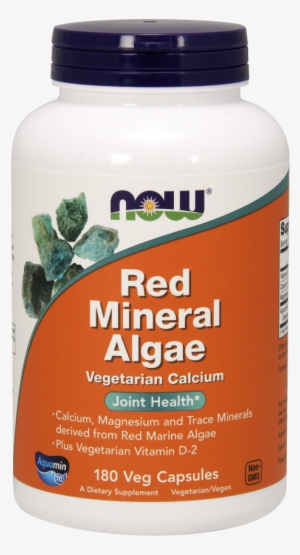 Red Mineral Algae Veg Capsules - Now Red Mineral Algae,180 Veg Capsules