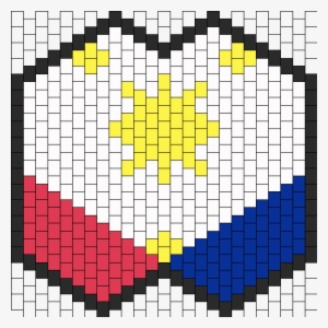 Filipino Flag Kandi Mask - Kandi Mask Patterns