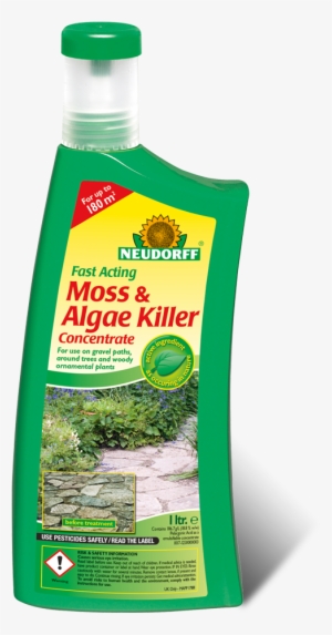 Neudorff Fast Acting Moss & Algae Killer Concentrate - Neudorff 613618 Superfast Long Lasting Weed Killer
