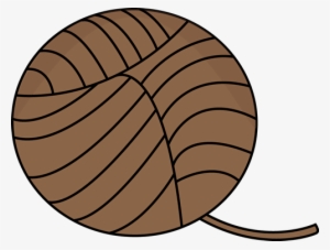 Brown Of Clip Art Image - Brown Yarn Clipart
