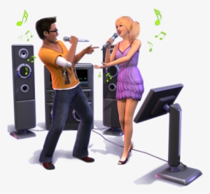 Cantando Karaoke Png - Sims 3 Showtime