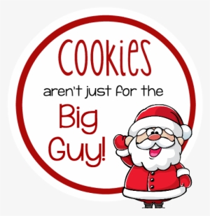 Christmas Cookie Gift Tags - Santa Claus