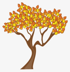 Fall Trees Clipart - Autumnal Tree Clipart