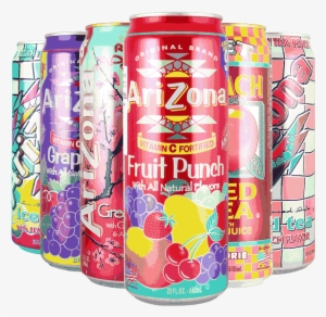 Us Imported Drink 6 Flavors Arizona Arizona Iced Tea - Arizona Fruit Punch - 23 Fl Oz Can