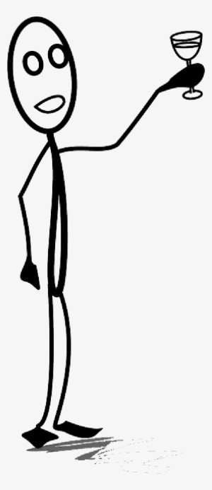 Mb Image/png - Stick Figure With Drink