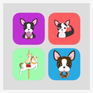 Boston Terrier Emoji Stickers For Imessage On The App - Sticker